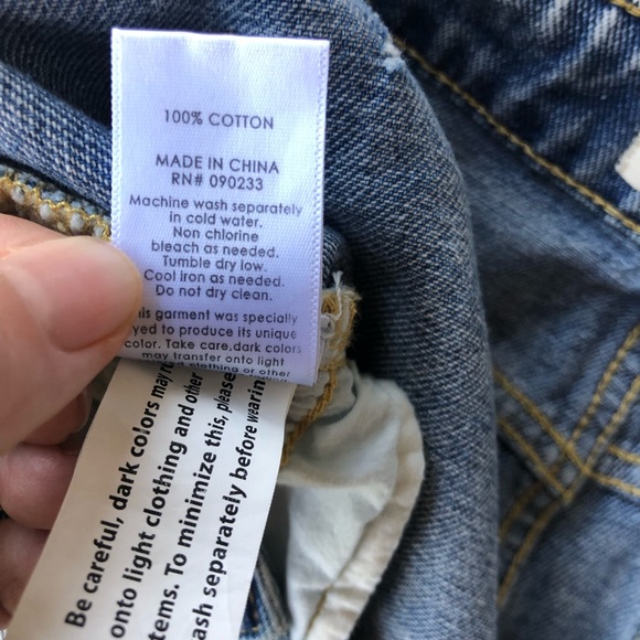 PACSUN Denim Mini Skirt Raw Hem - Picture 9 of 9